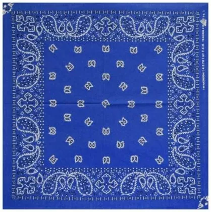 Biker Bandana Halstuch Paisley Muster Blau