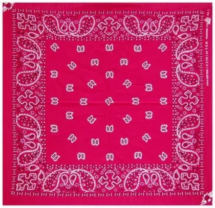 Trendy Bandana Halstuch Paisley Magenta