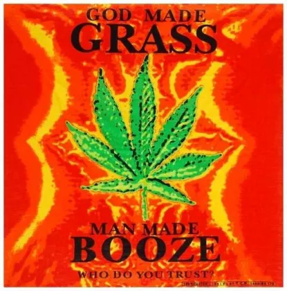 Biker Bandana Halstuch God Made Grass