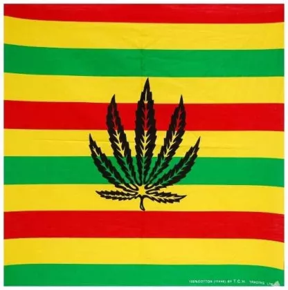 Bandana Halstuch Cannabis Rastafari