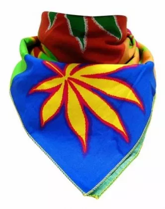 Bandana Halstuch Cannabis Pop Art