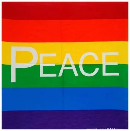 Biker Bandana Halstuch Peace Regenbogen