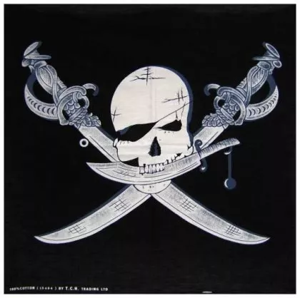 Cooles Biker Bandana Halstuch Totenkopf Pirat