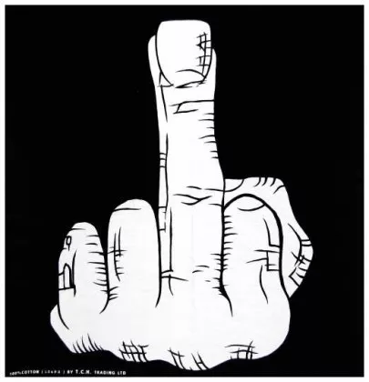Bandana Halstuch Stinkefinger