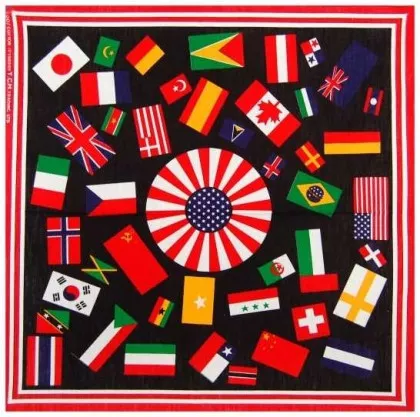Biker Bandana Halstuch Flaggen der Welt