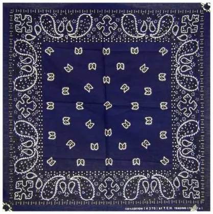 Cooles Bandana Halstuch Paisley Blau