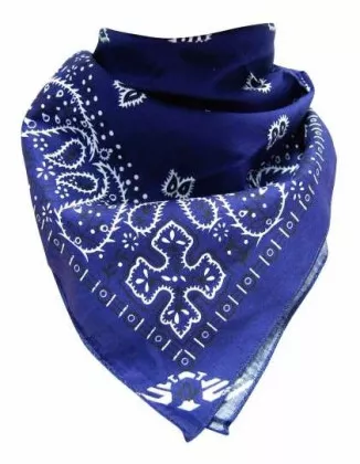 Cooles Bandana Halstuch Paisley Blau