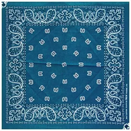 Trendy Biker Bandana Scarf Paisley Pattern Petrol