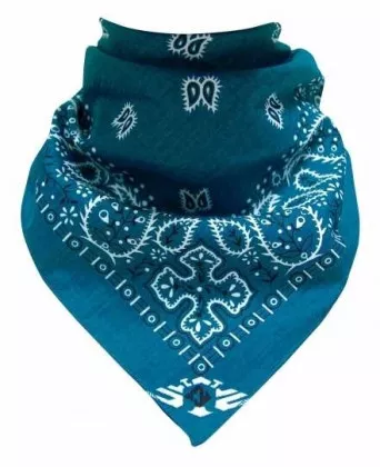 Trendy Bandana Halstuch Paisley Muster Petrol