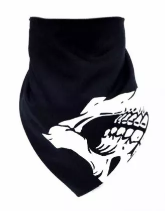 Bandana Halstuch Totenkopf Gebiss