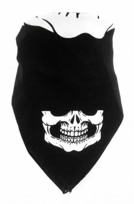 Bandana Halstuch Totenkopf Gebiss