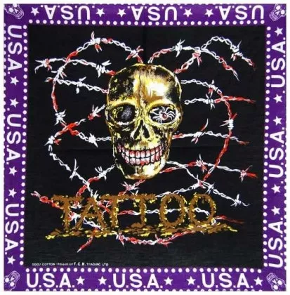 Bandana Halstuch USA Tattoo