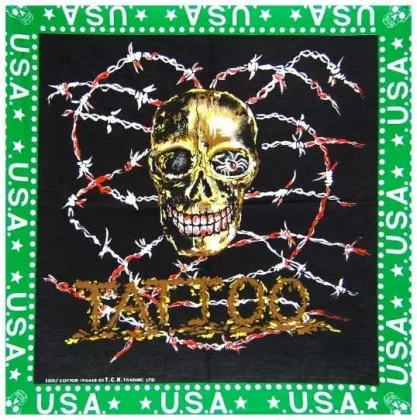 Cooles Bandana Halstuch USA Tattoo