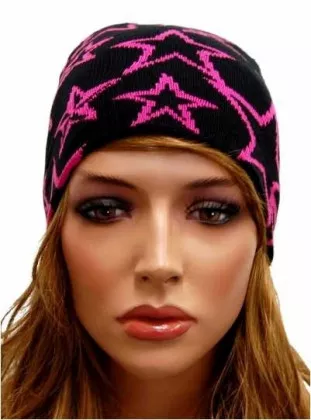 Beanie - Pink Stars