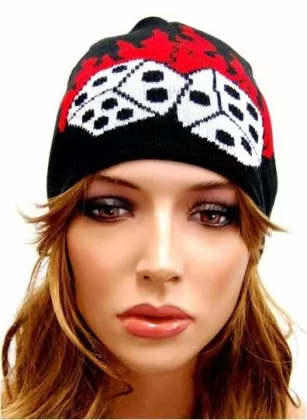 Beanie - Flaming Dices
