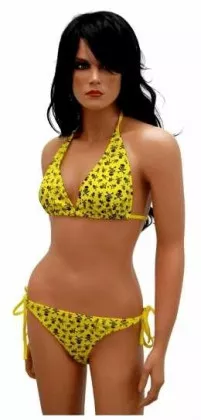 Bikini mit Mini Totenköpfen
