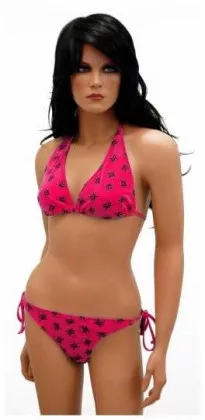 Bikini mit Piratentotenköpfen