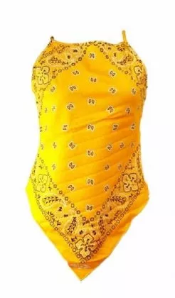 Paisley Gelb Bandana Trägertop
