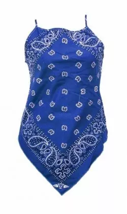 Paisley Blau Bandana Trägertop