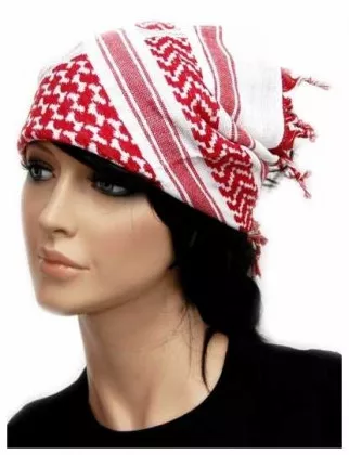 PLO Bandana Weiß Rot