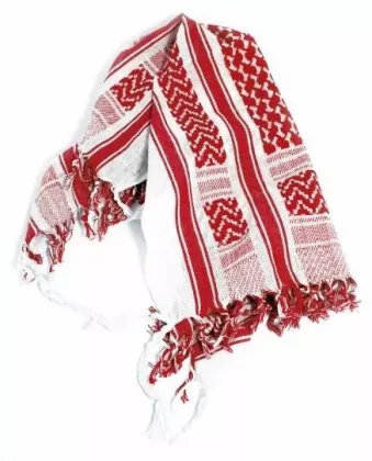 PLO Bandana Weiß Rot