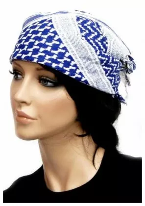 PLO Bandana Weiß Blau