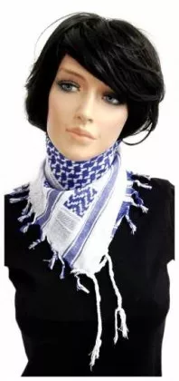 PLO Bandana Weiß Blau