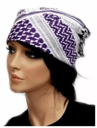 PLO Bandana Weiß Lila