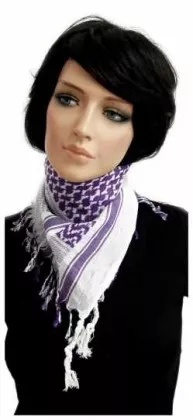 PLO Bandana Weiß Lila