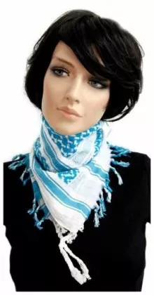 PLO Bandana Weiß Türkis