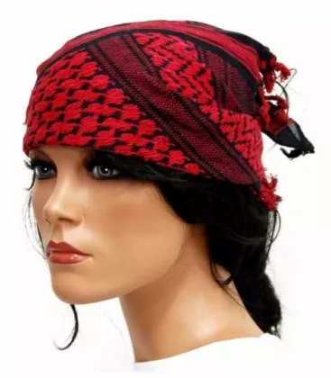 PLO Bandana Schwarz Rot
