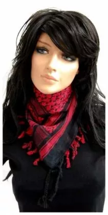 PLO Bandana Schwarz Rot
