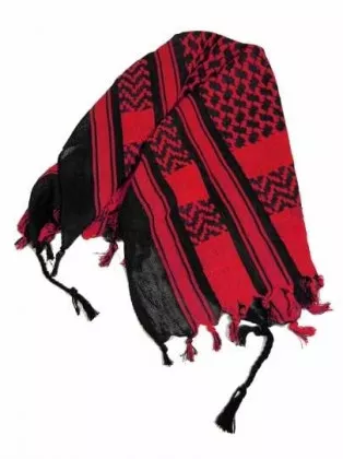 PLO Bandana Schwarz Rot