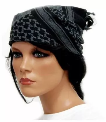 PLO Bandana Schwarz Grau