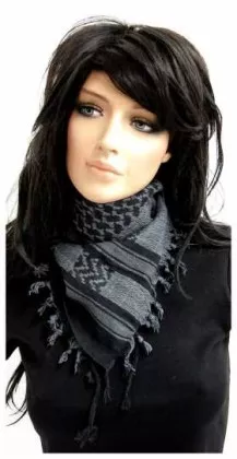 PLO Bandana Schwarz Grau