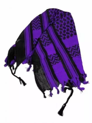 PLO Bandana Schwarz Lila