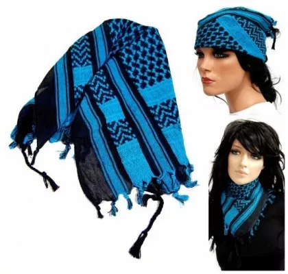 PLO Bandana Schwarz Türkis