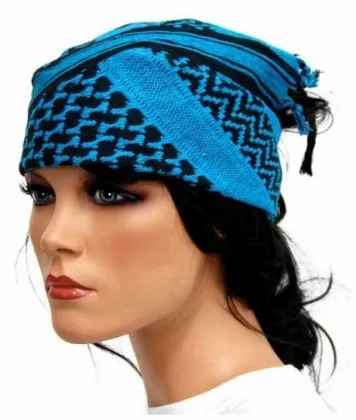 PLO Bandana Schwarz Türkis