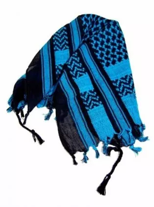 PLO Bandana Schwarz Türkis