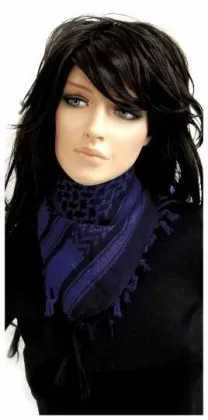 PLO Bandana Schwarz Blau