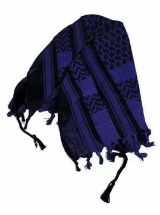 PLO Bandana Schwarz Blau