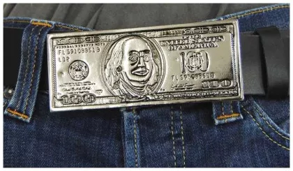 Gürtelschnalle Dollar