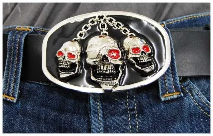 Gürtelschnalle Pirate Skull