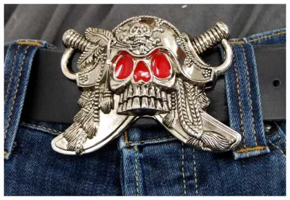 Gürtelschnalle Pirate Skull