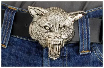 Gürtelschnalle Iron Wolf