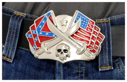 Belt Buckle USA & Confederate states friendship