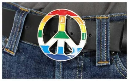 Gürtelschnalle Peace