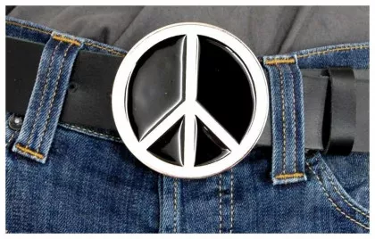Gürtelschnalle Peace
