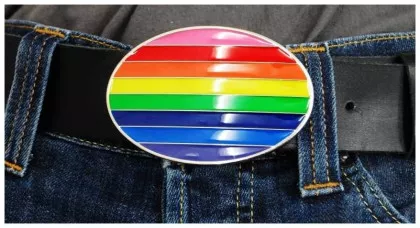 Gürtelschnalle Rainbow