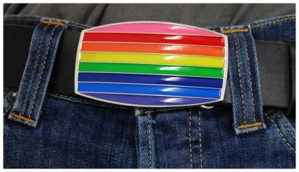 Gürtelschnalle Rainbow
